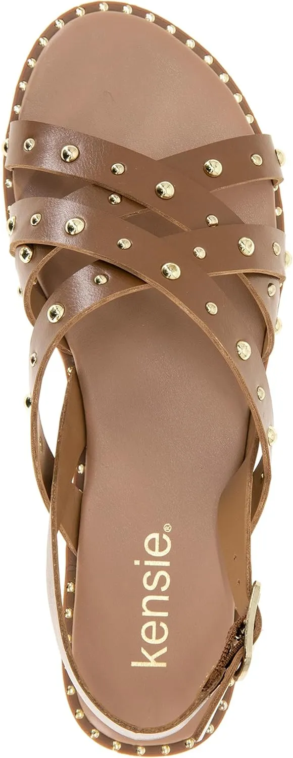 kensie Women's Maelie Flat Sandal