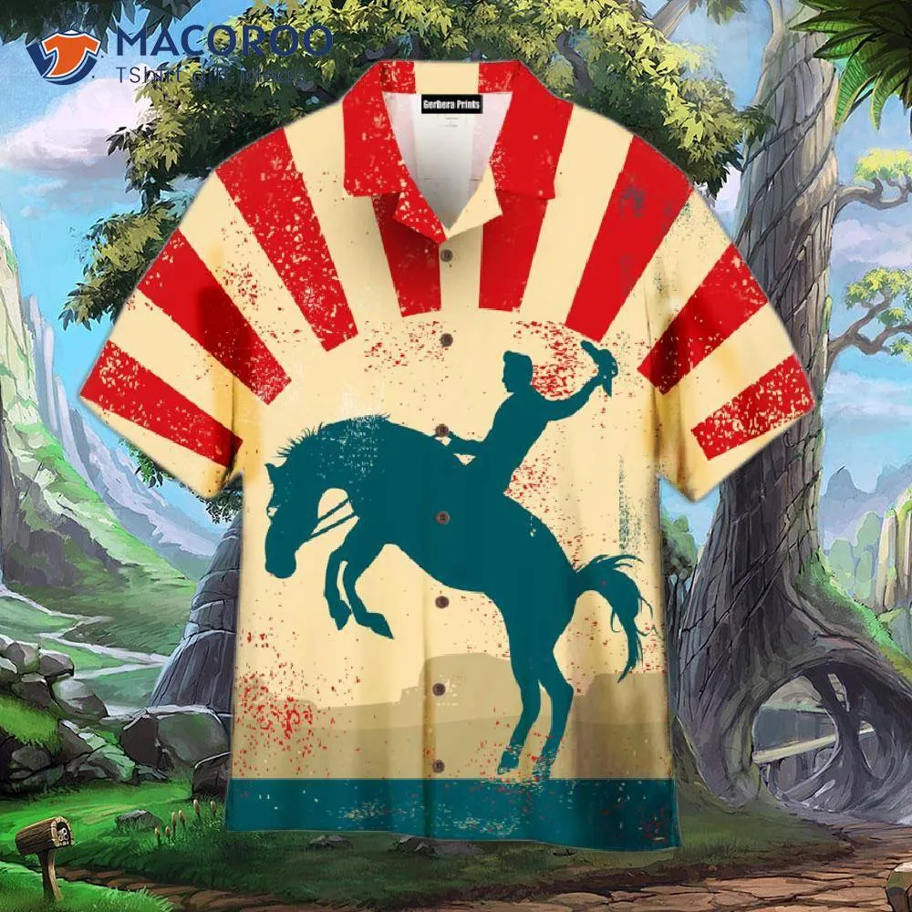 Kentucky Derby Cowboys' Wild Horse Hawaiian Shirts