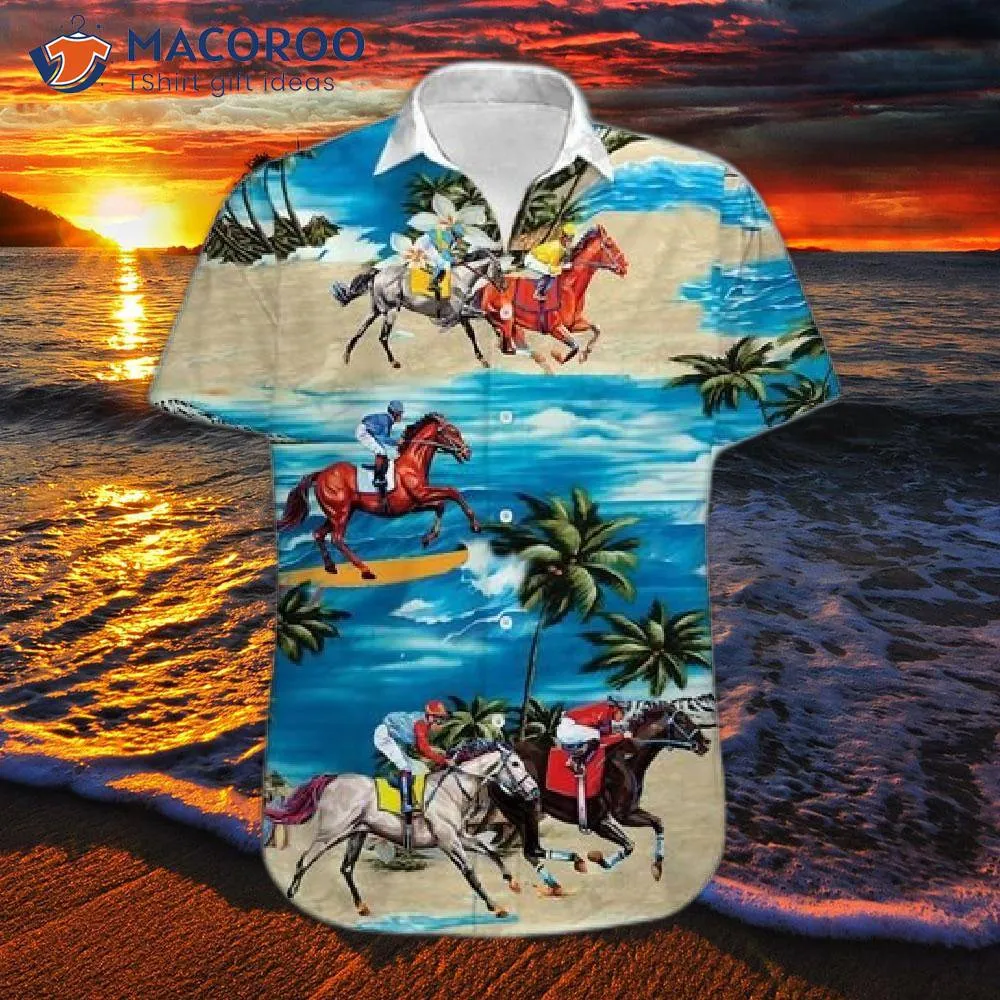 Kentucky Derby Horse Hawaiian Shirts