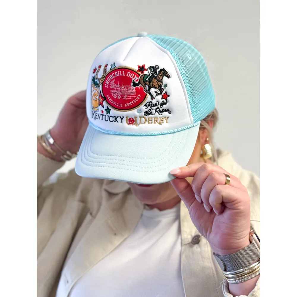 Kentucky Derby Patch Trucker Hat