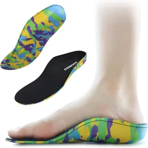 Kids Orthotic Cushioning Arch Support Shoe Insoles, Children EVA Foam Inserts for Flat Feet, Plantar Fasciitis Size 5