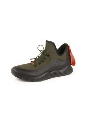 Knit Hightop Sneaker- Olive & Black