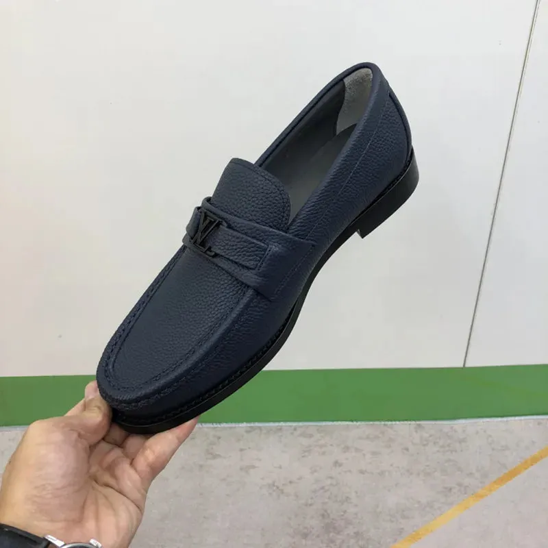 L V MAJOR LOAFER - BLUE