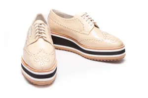 Lace-Up Milan Patent Nude