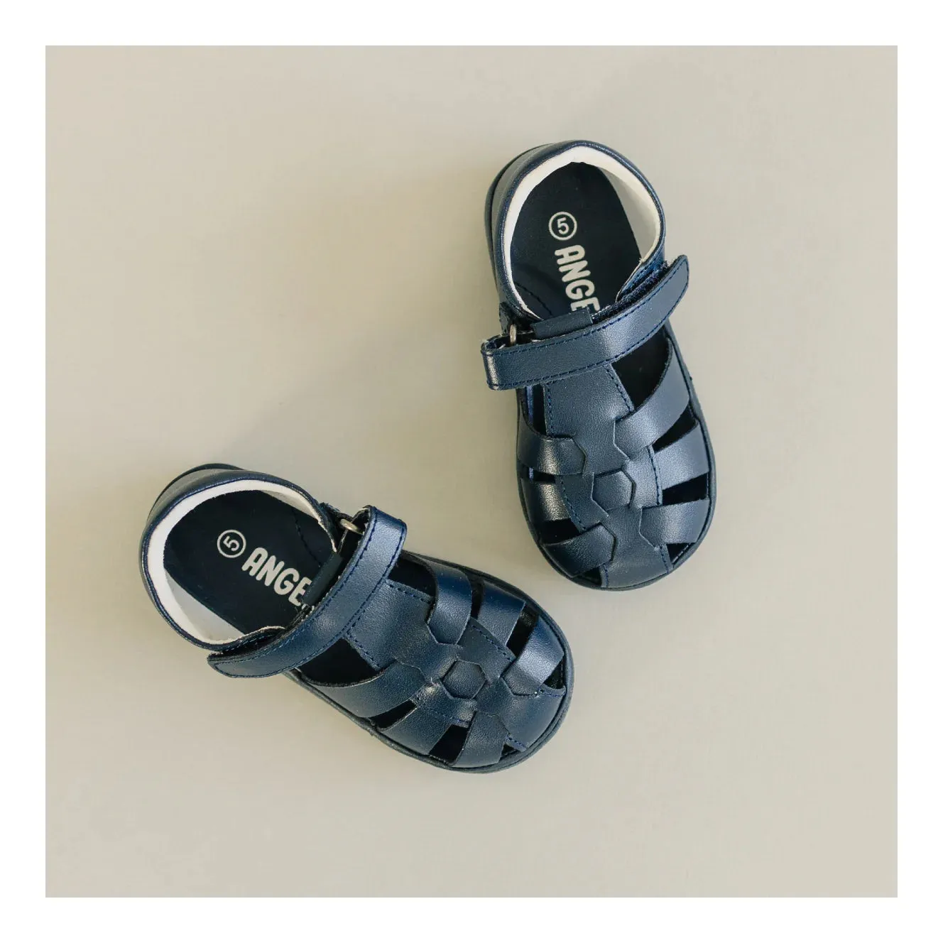 L'Amour Shoes Mack Leather Fisherman Sandal (Baby)