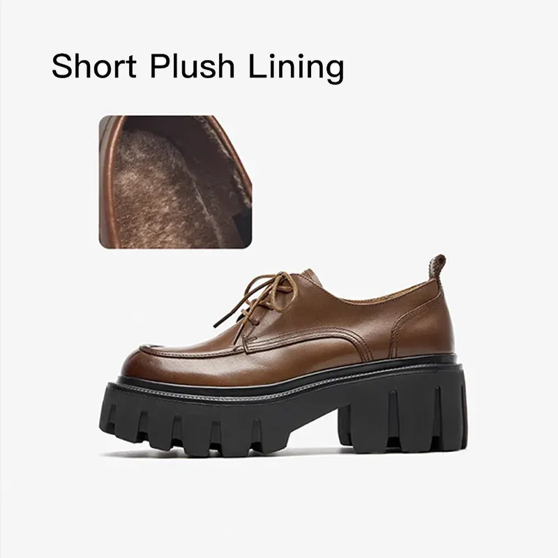 Leather Derby Flats