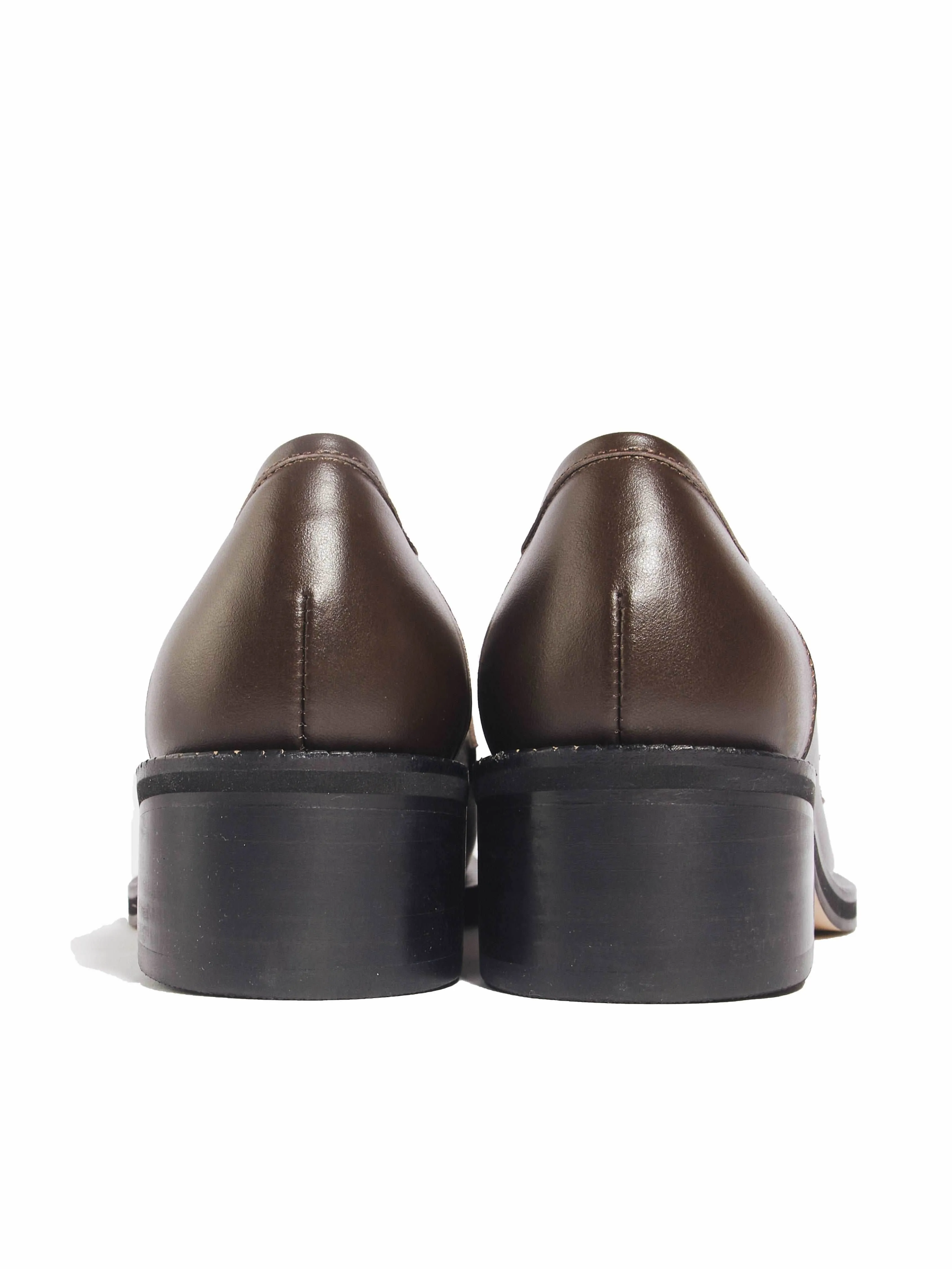 Leo Square-Toed Loafers_Chocolate