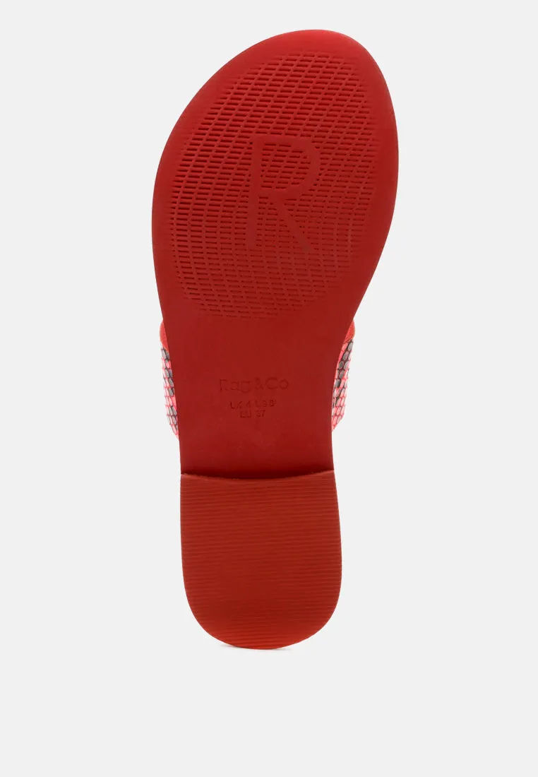 Leona Thong Flat Sandals By Ruw