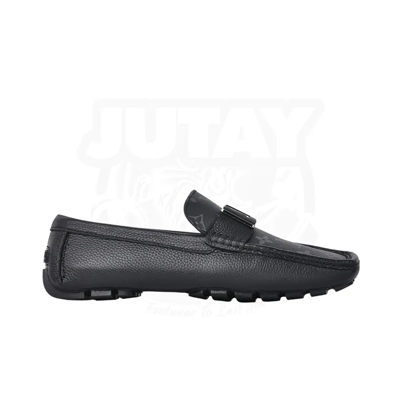 LOUI LEATHER LOAFER - BLACK (AA606)