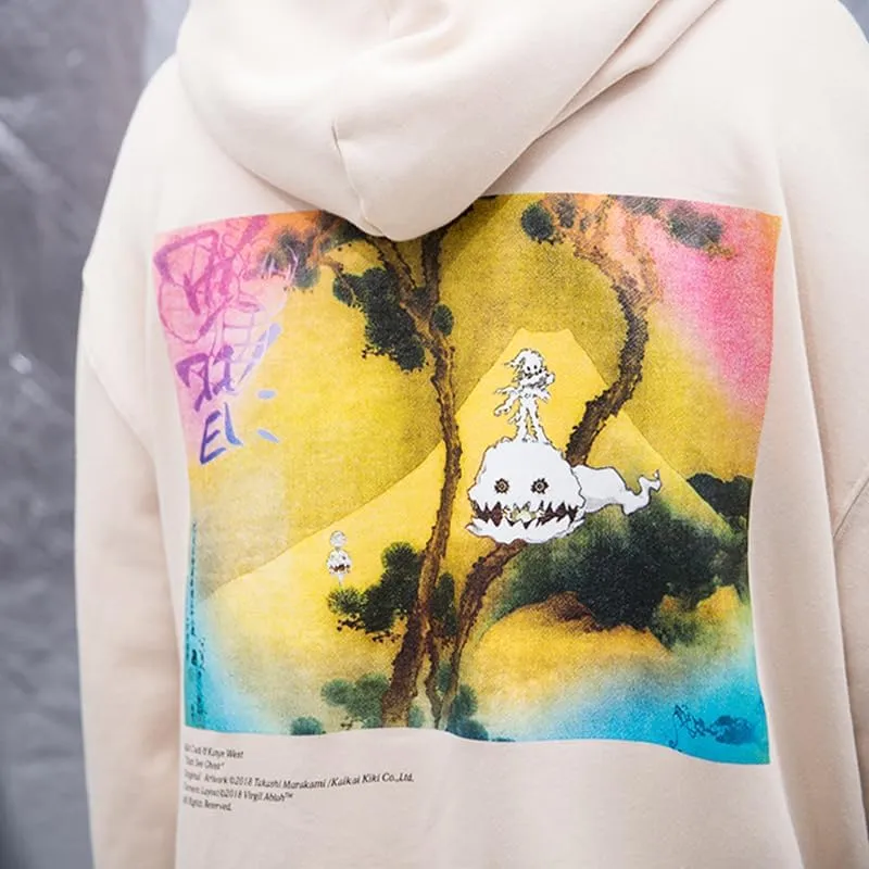 Lucky I See Ghosts Hoodie KY West Hoodie Men's Vintage Graphic Hip Hop Pullover Heavyweight Hoodies