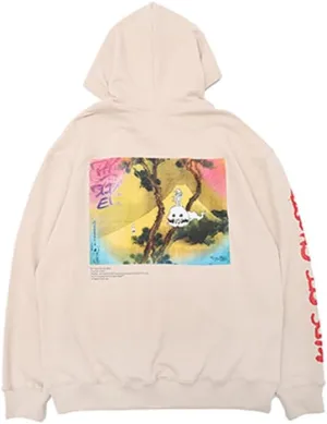 Lucky I See Ghosts Hoodie KY West Hoodie Men's Vintage Graphic Hip Hop Pullover Heavyweight Hoodies
