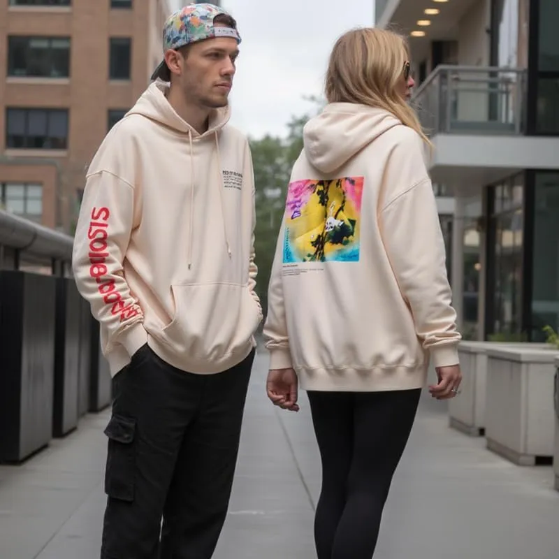 Lucky I See Ghosts Hoodie KY West Hoodie Men's Vintage Graphic Hip Hop Pullover Heavyweight Hoodies
