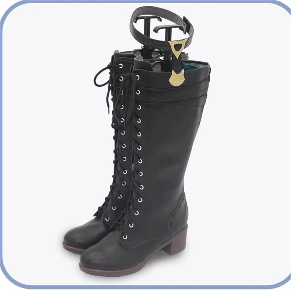 Lyney Genshin Impact Boots Cosplay Shoes Custom Made Props Anime Halloween W3420