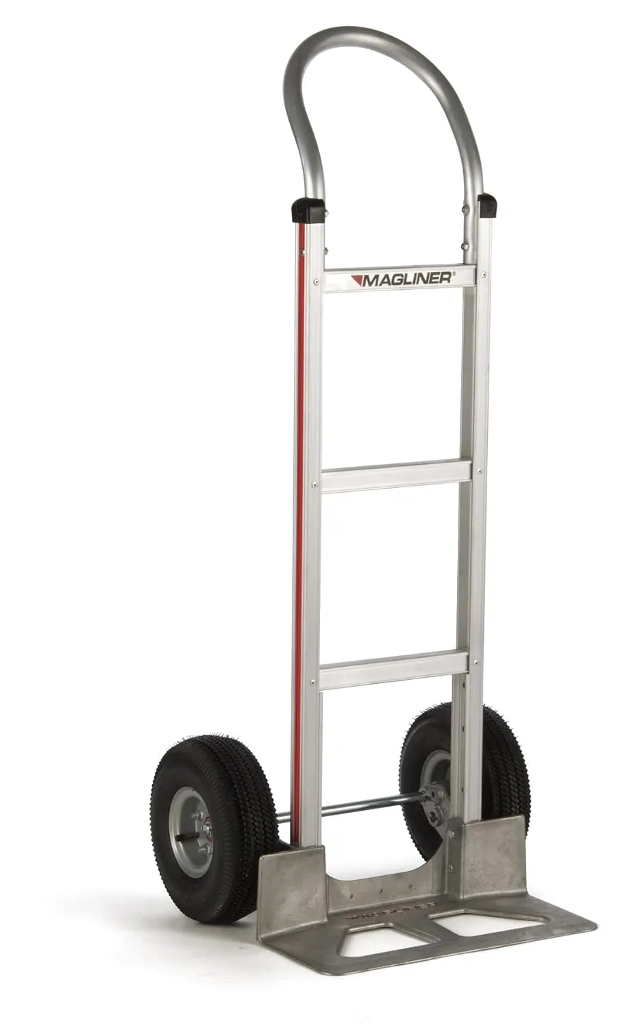 Magliner HMK111UA4 Aluminum Hand Truck, Horizontal Loop Handle, 18" x 7-1/2" Aluminum Diecast Nose Plate, 500 lb Capacity