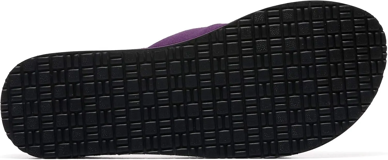 MAIITRIP Womens Comfortable Cloth Strap Flip Flops with Arch Support