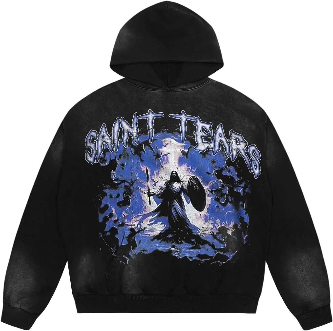 Men's 3D Graphic Print Hooded Casual Oversized Hoodies Pink&Grey Mix Special Color Long Sleeve For Unisex