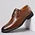 Men's Derby PU Leather Lace-Up Shoes – Breathable, Comfortable & Slip-Resistant