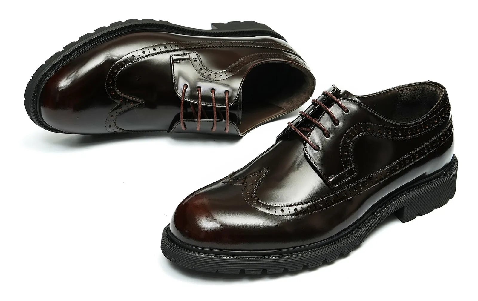 Men's Dress Formal Longwing Brogues Derby