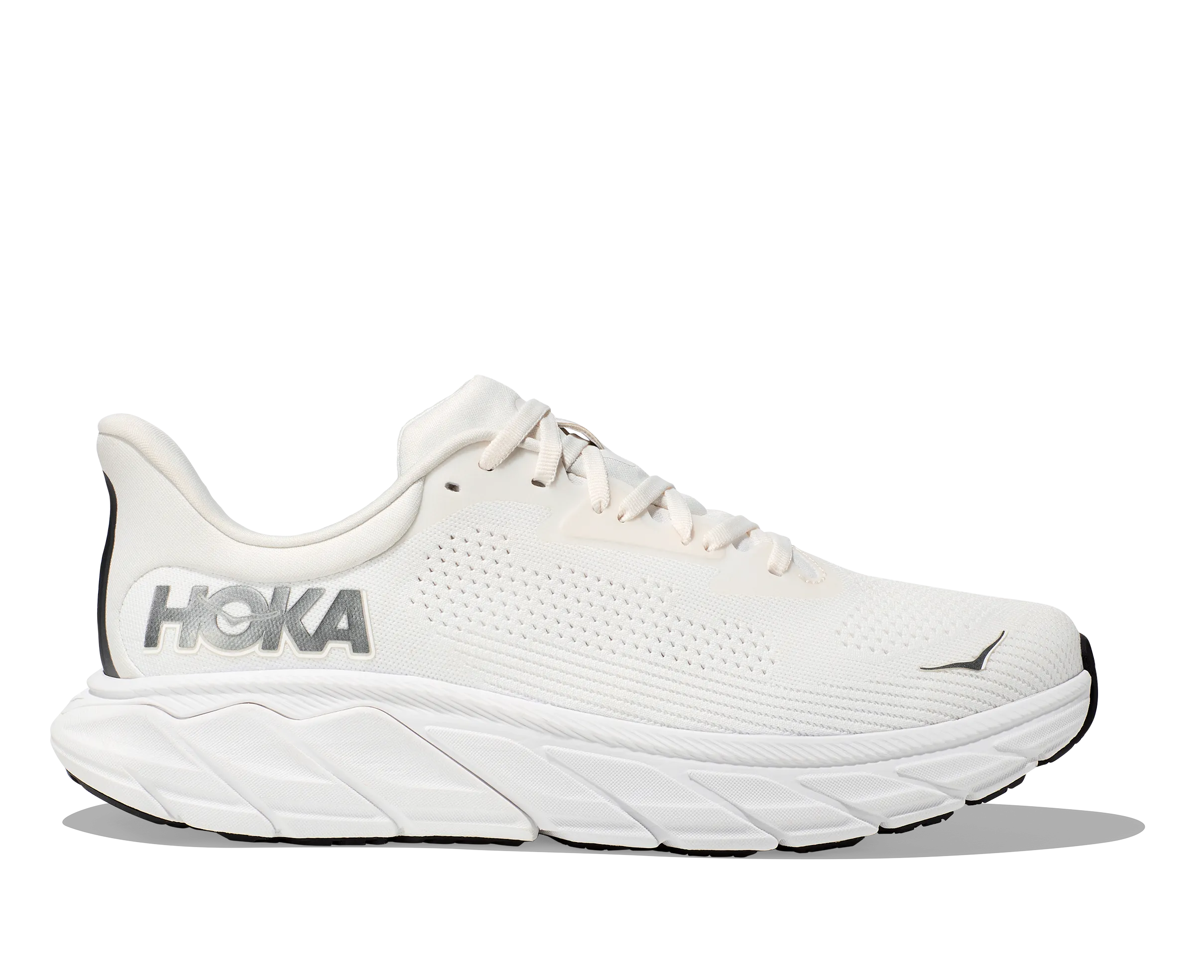 Men's HOKA Arahi 7 Running Shoe in Blanc De Blanc | Steel Wool