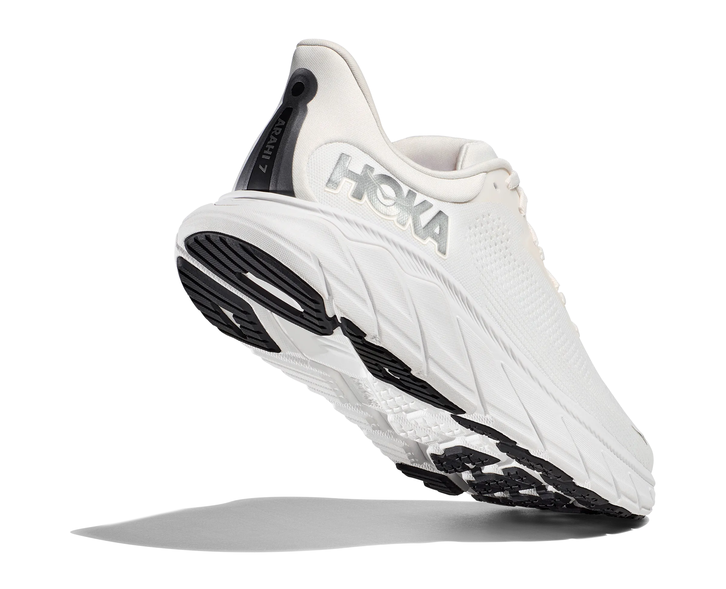 Men's HOKA Arahi 7 Running Shoe in Blanc De Blanc | Steel Wool