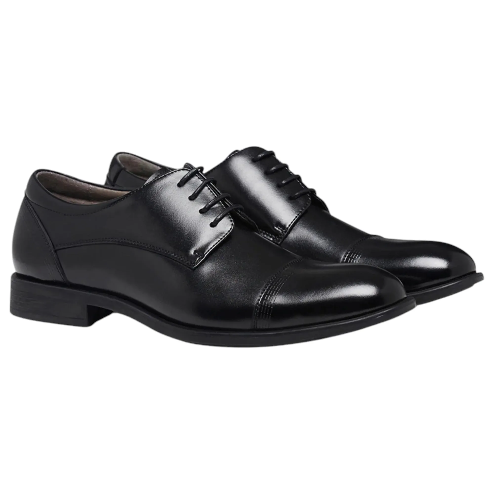 Mens Julius Marlow Expand Black Leather Lace Up Work Dress Shoes