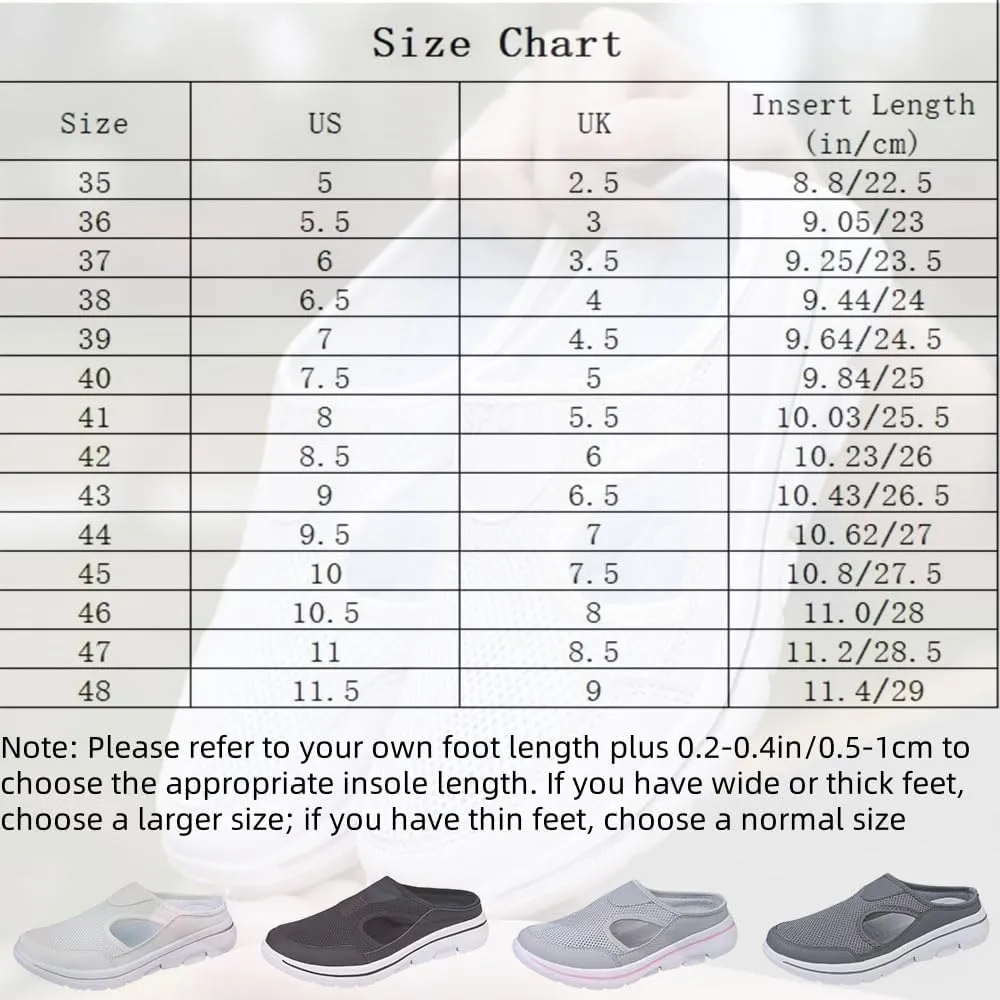 Men's Orthopedic Hollow-Out Summer Sandals, Slip On Mesh Shoes Sandals Breathable, Knit Mesh Walking Beach Sandals with Arch Support