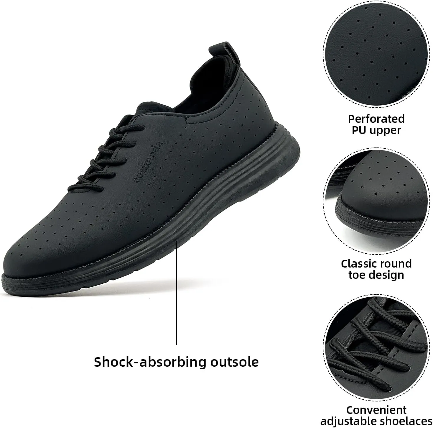 Men's Oxfords Shoes Dress Shoes Classic Business Casual Shoes, Dress Sneakers Formal Lace Up Derby Sneakers for Men
