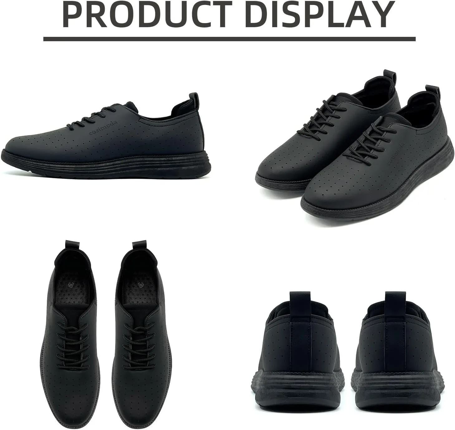 Men's Oxfords Shoes Dress Shoes Classic Business Casual Shoes, Dress Sneakers Formal Lace Up Derby Sneakers for Men