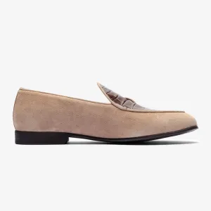 Men's Sandstone Croc Milano Loafer From Del Toro Shoes