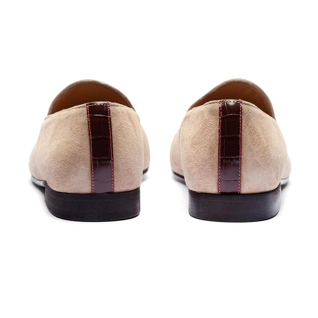 Men's Sandstone Croc Milano Loafer From Del Toro Shoes