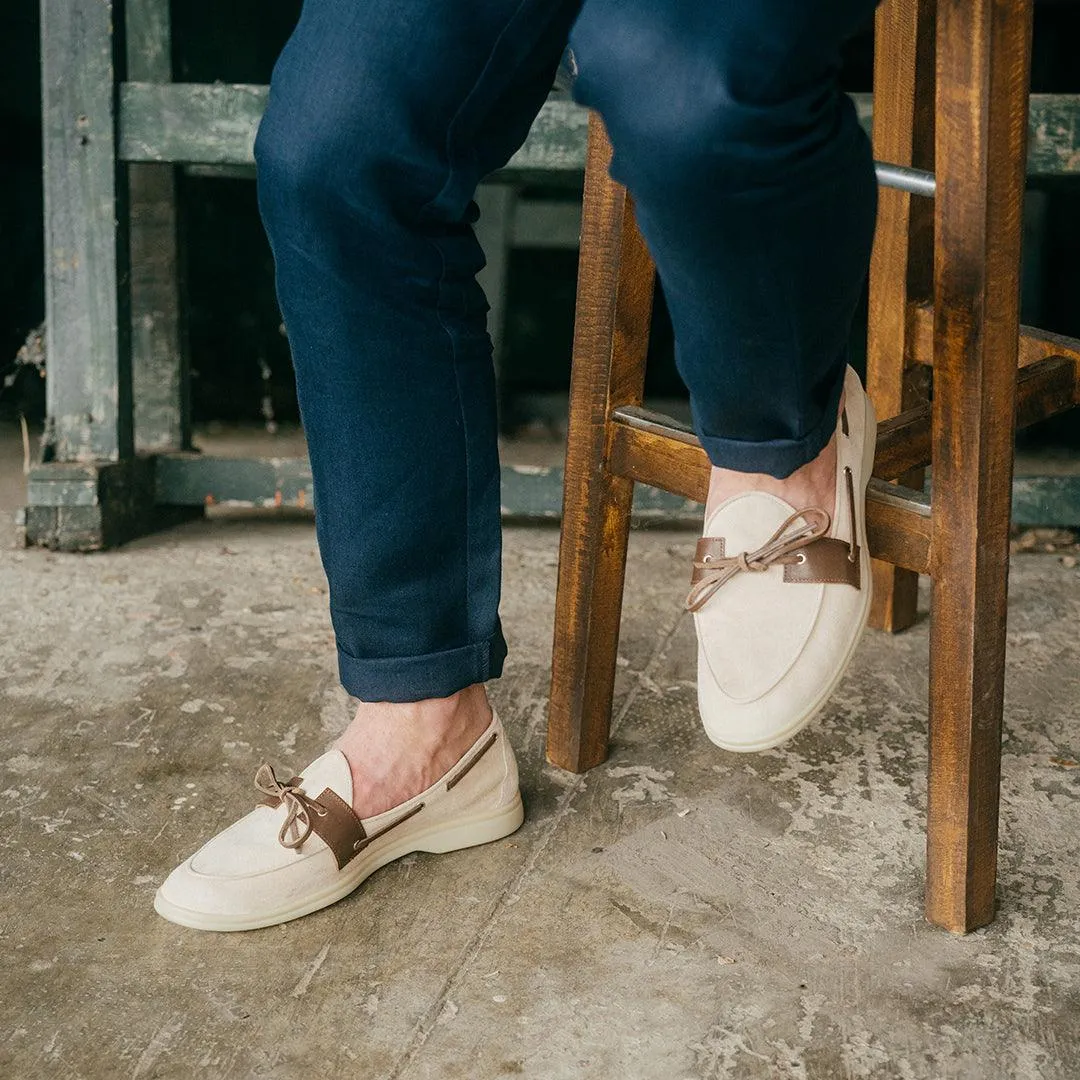 Men's Sandstone Suede Barca Yacht Loafer From Del Toro Shoes
