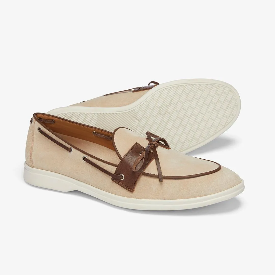 Men's Sandstone Suede Barca Yacht Loafer From Del Toro Shoes