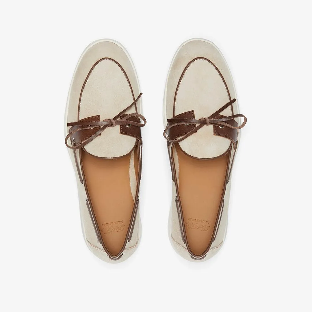Men's Sandstone Suede Barca Yacht Loafer From Del Toro Shoes