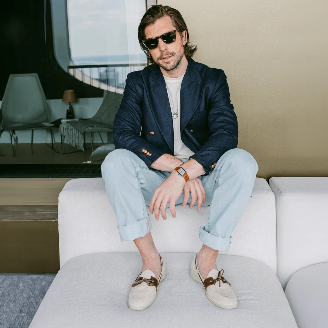 Men's Sandstone Suede Barca Yacht Loafer From Del Toro Shoes