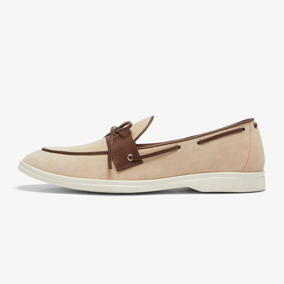 Men's Sandstone Suede Barca Yacht Loafer From Del Toro Shoes
