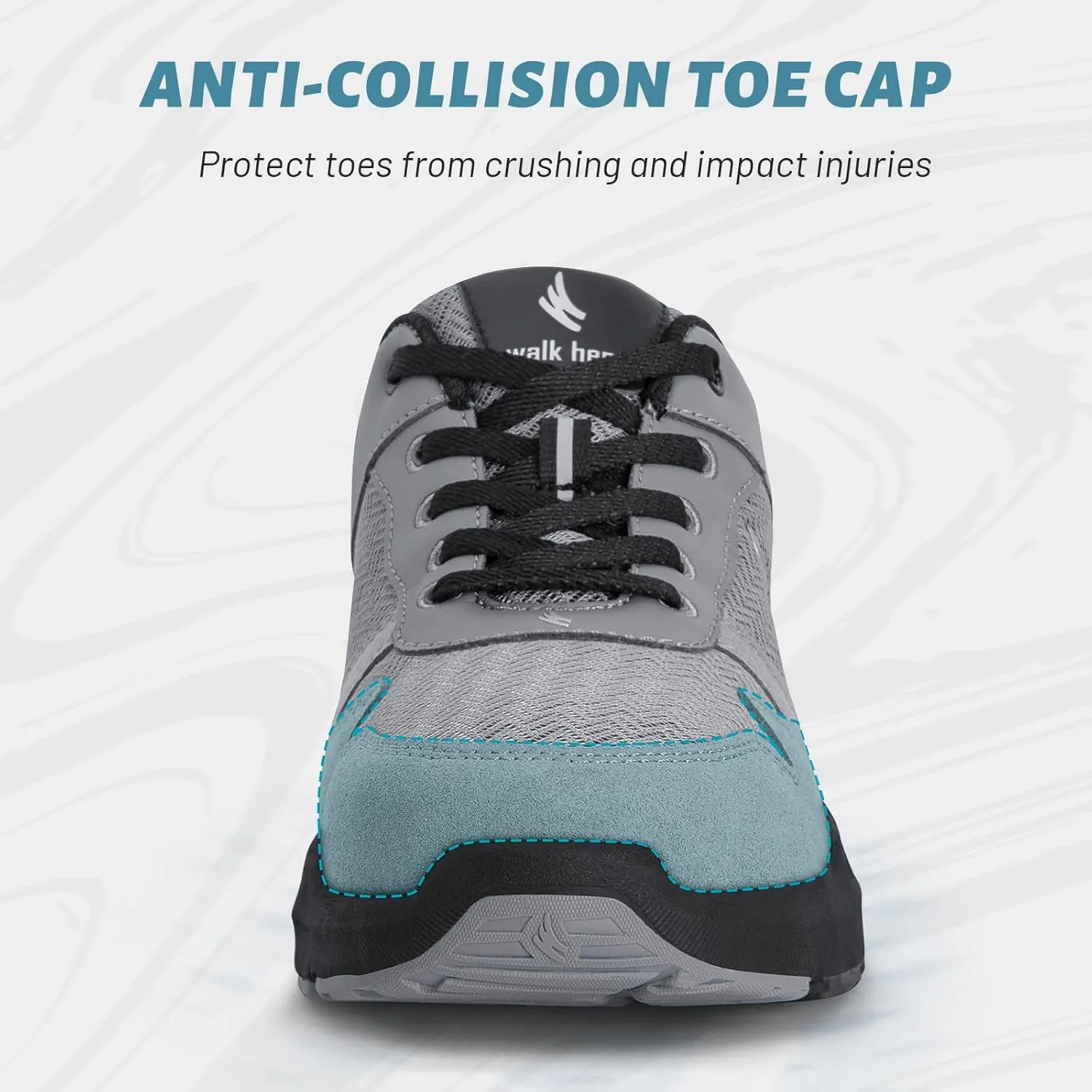 Mens Walking Shoes for Plantar Fasciitis, Orthopedic Sneakers for Men with Arch Support, Comfortable Casual Shoes for Pain Relief with Non Slip Rubber Sole