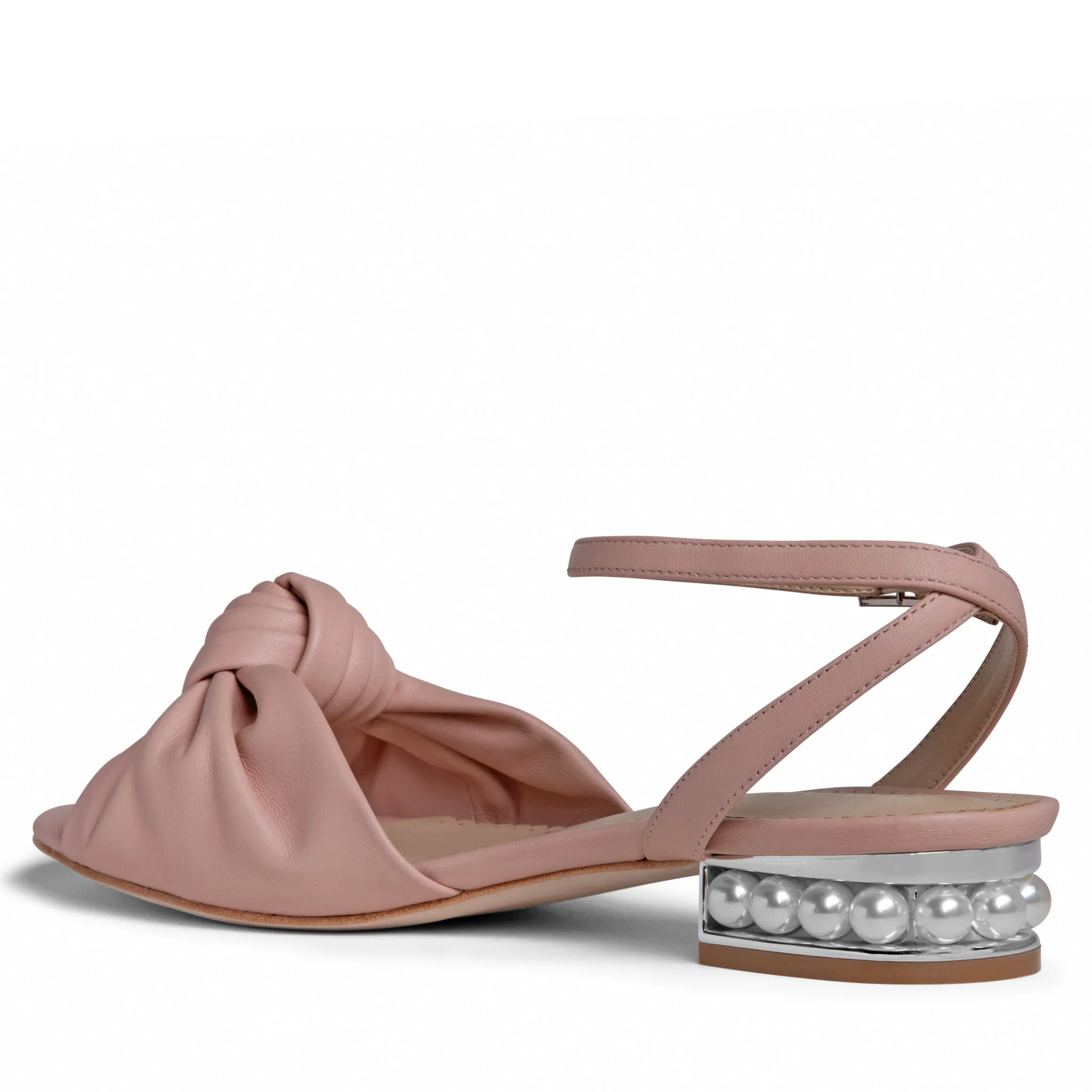 Mina Flat Leather Sandal