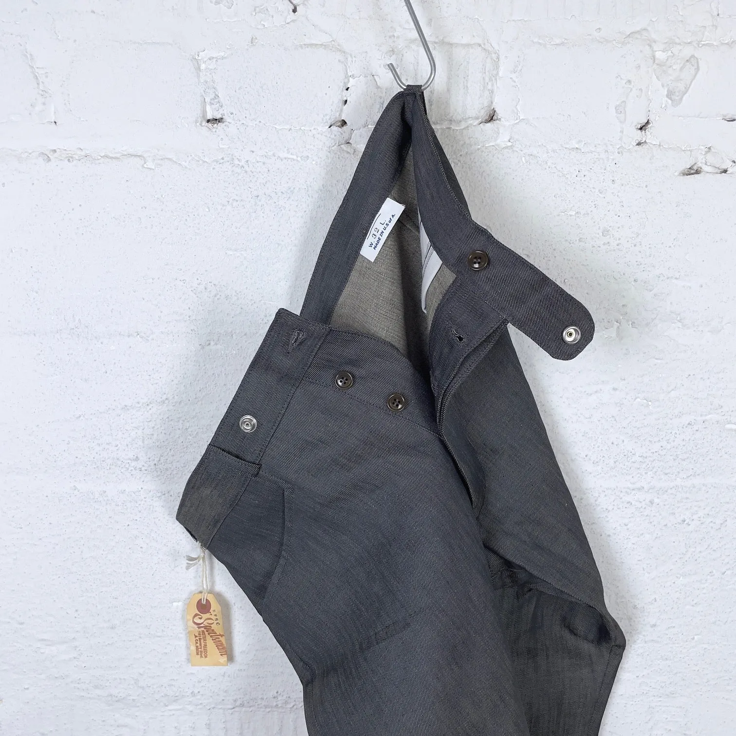 mister freedom | "nouvelle vague" slacks - charcoal grey