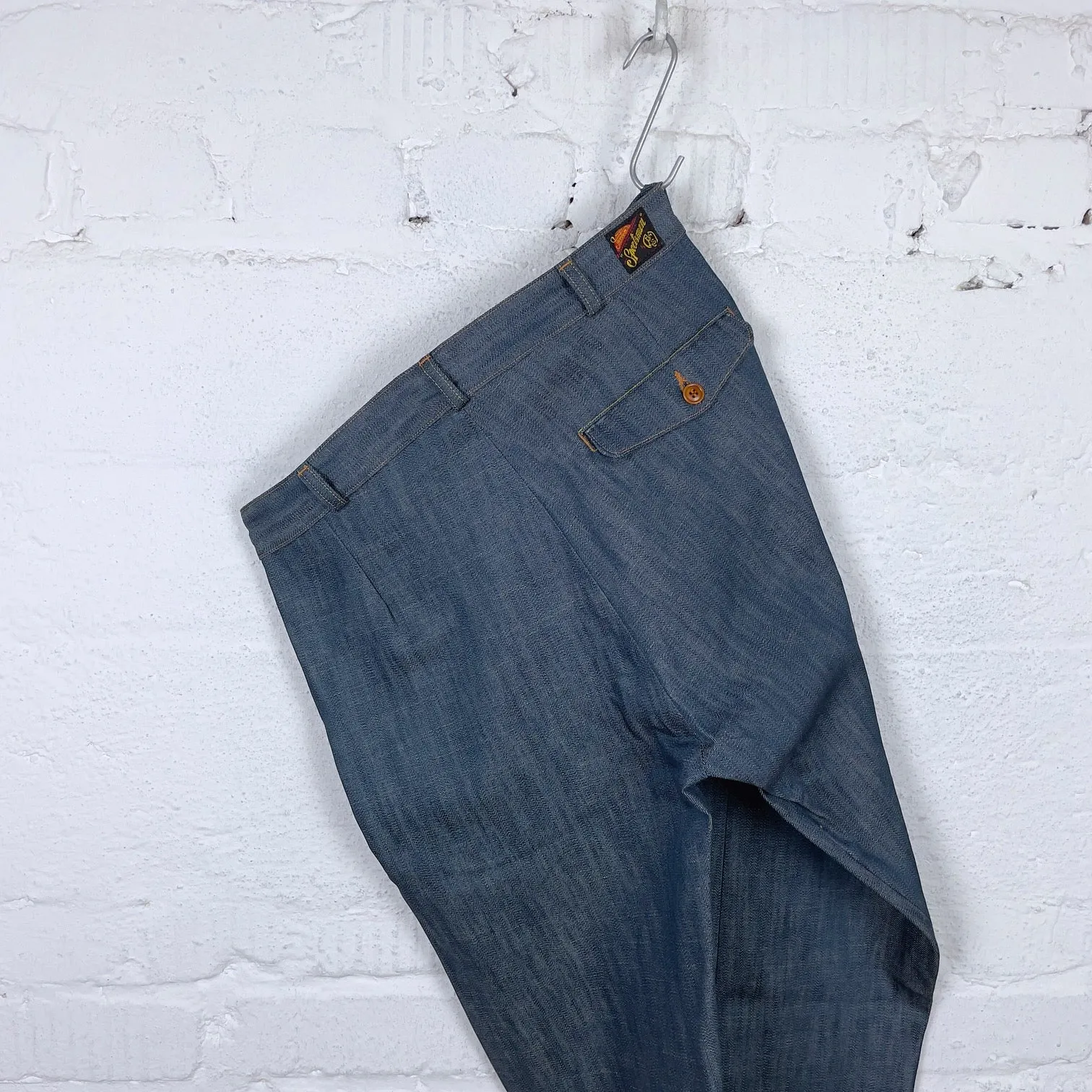 mister freedom | "nouvelle vague" slacks - nos "player" denim