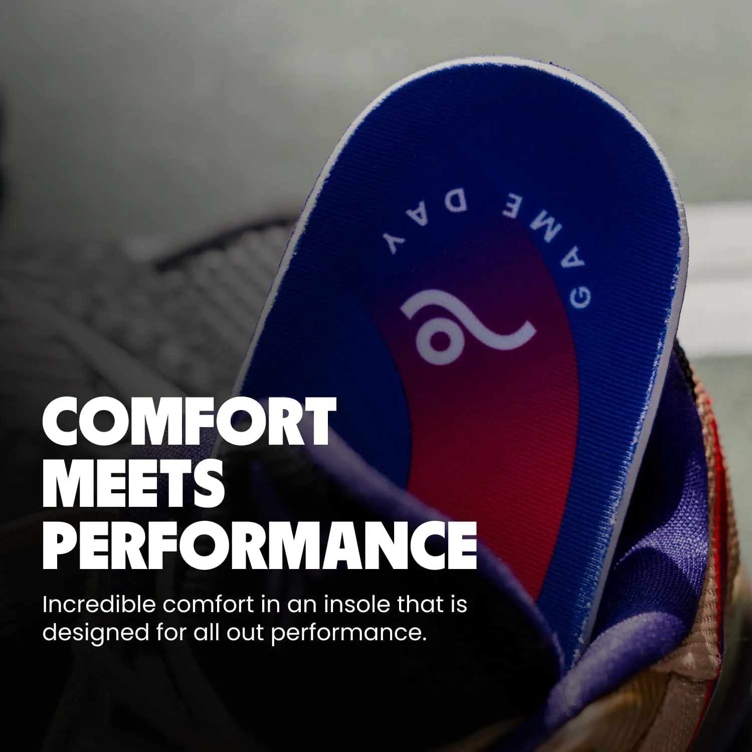 MOVE Game Day - All-Purpose Support Insoles - Plantar Fasciitis, Running, Shock Absorption, Flat Feet, Arch Support, Basketball, Active Lifestyle, Walking and Athletics (M 10-10.5 / WM 11.5-12)