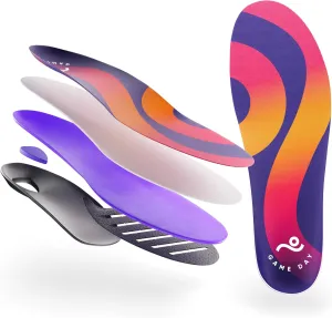 MOVE Game Day - All-Purpose Support Insoles - Plantar Fasciitis, Running, Shock Absorption, Flat Feet, Arch Support, Basketball, Active Lifestyle, Walking and Athletics (M 11-11.5 / WM 12.5-13)