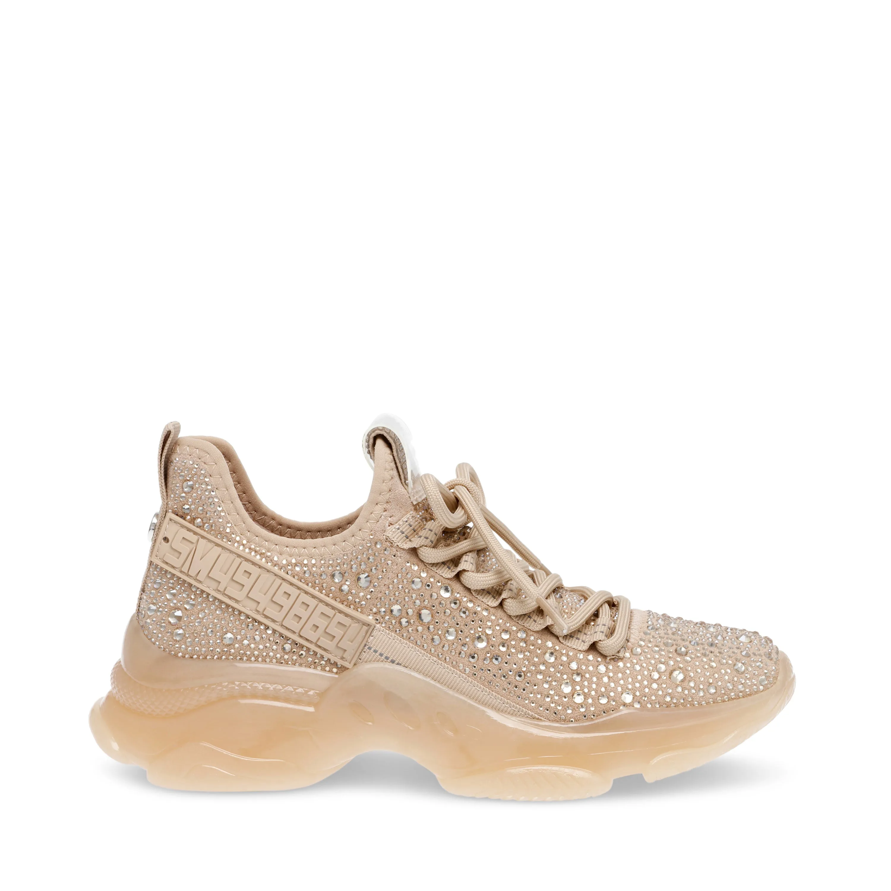 Multi Top Steve Maxima Lace Up Sneakers Madden Rhinestone Blush Mid Quick shipping Excellent reviews Boyfriend