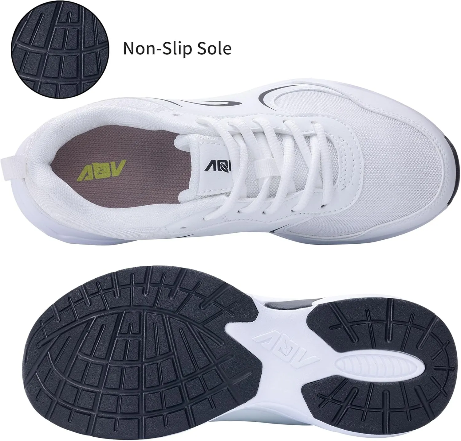 N BESUNEW Womens Walking Shoes for Plantar Fasciitis Arch Support Orthotic Tennis Sneakers Athletic Running Shoes US 6.5-11