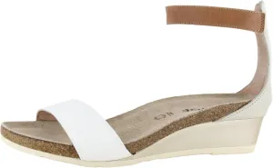NAOT Footwear Women's Pixie Wedge Sandal with Cork Footbed and Arch Support Footbed - Adjustable Ankle Strap - Comfort and Support - Lightweight and Perfect for Travel - Narrow to Medium Fit