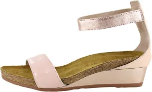 NAOT Footwear Women's Pixie Wedge Sandal with Cork Footbed and Arch Support Footbed - Adjustable Ankle Strap - Comfort and Support - Lightweight and Perfect for Travel - Narrow to Medium Fit
