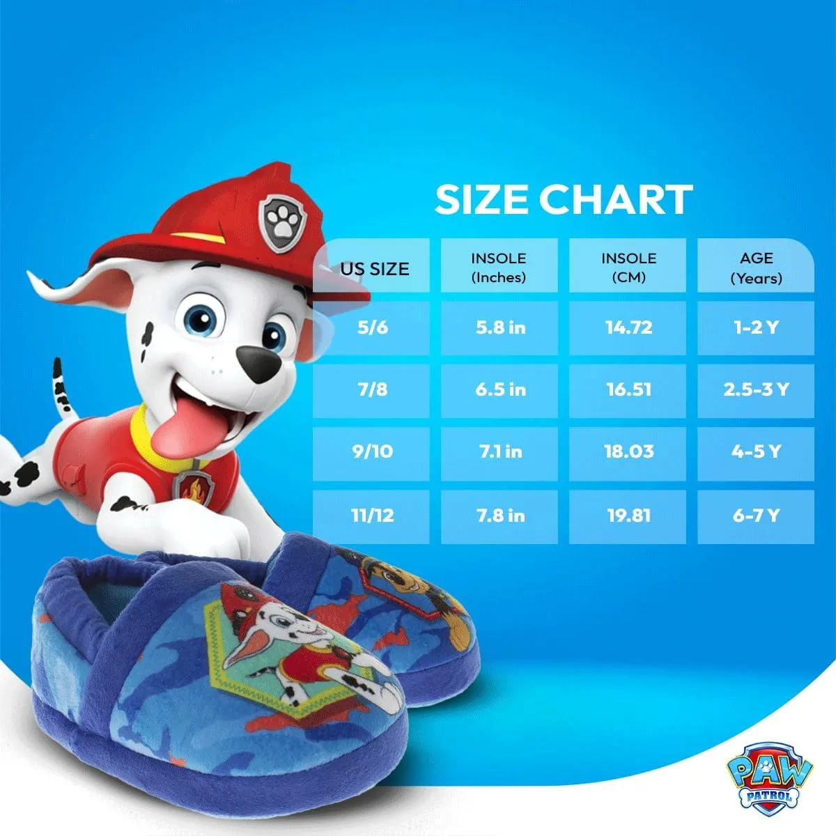 Nickelodeon Paw Patrol and SpongeBob Squarepants Slippers - Sponge Bob Chase Marshall Slipper Sandals - Plush Lightweight Warm indoor Comfort Soft Aline House Sandal (Toddler/Little Kid/Big Kid)