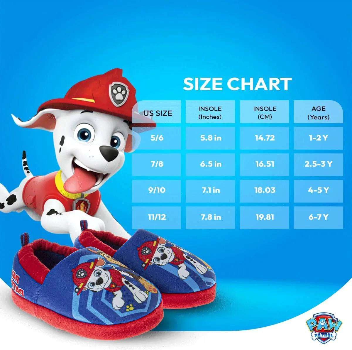 Nickelodeon Paw Patrol and SpongeBob Squarepants Slippers - Sponge Bob Chase Marshall Slipper Sandals - Plush Lightweight Warm indoor Comfort Soft Aline House Sandal (Toddler/Little Kid/Big Kid)
