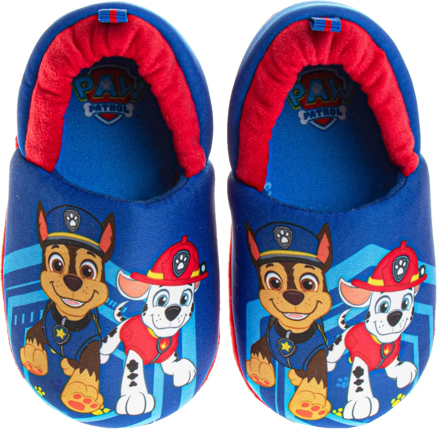 Nickelodeon Paw Patrol and SpongeBob Squarepants Slippers - Sponge Bob Chase Marshall Slipper Sandals - Plush Lightweight Warm indoor Comfort Soft Aline House Sandal (Toddler/Little Kid/Big Kid)