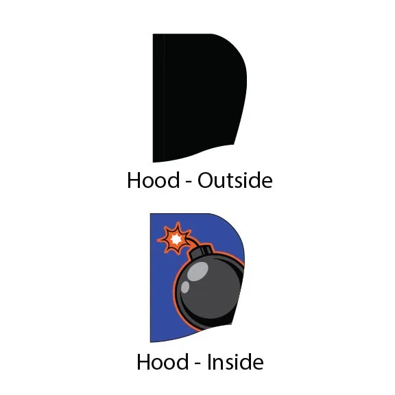 Nipissing Roller Derby: Sleeved Hoodie