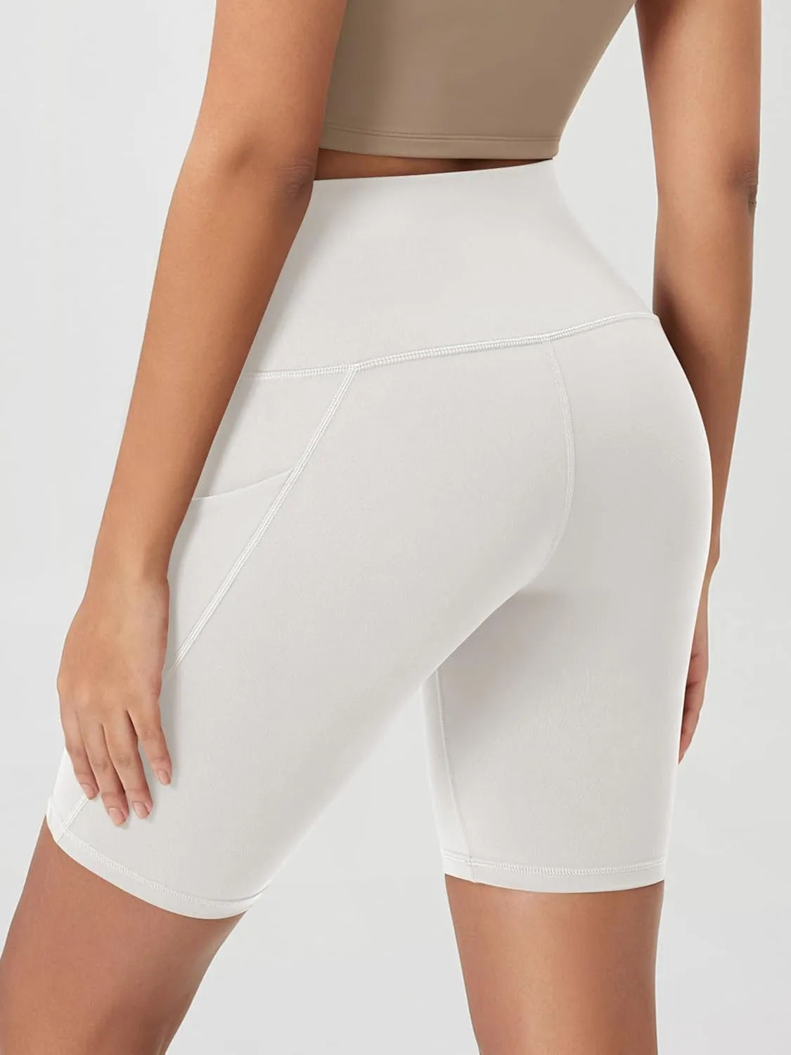 ODODOS Women's Tummy Control Biker Shorts 2.0 with Pockets High Waist Athletic Workout Yoga Shorts-5" / 8" / 10" Inseam